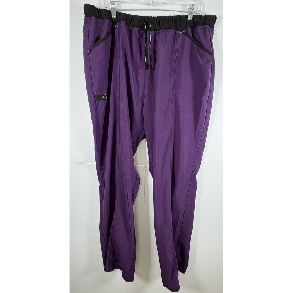 ScrubStar Women's Scrub‎ Bottom Size 2XL Color Eggplant Purple Medical Tech Vet